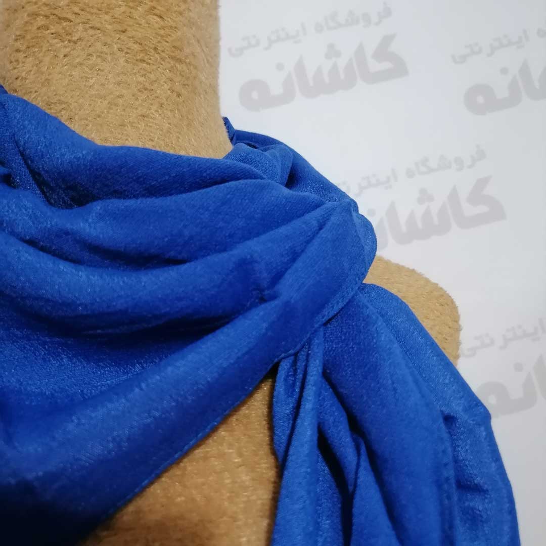 روسری دخترانه آبی کاربنی