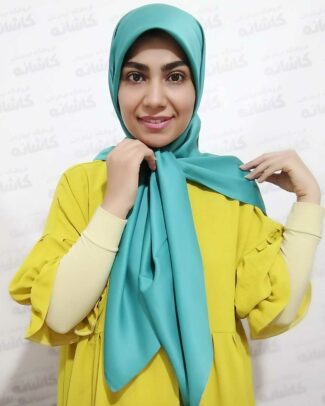 روسری ساتن سبز کله غازی