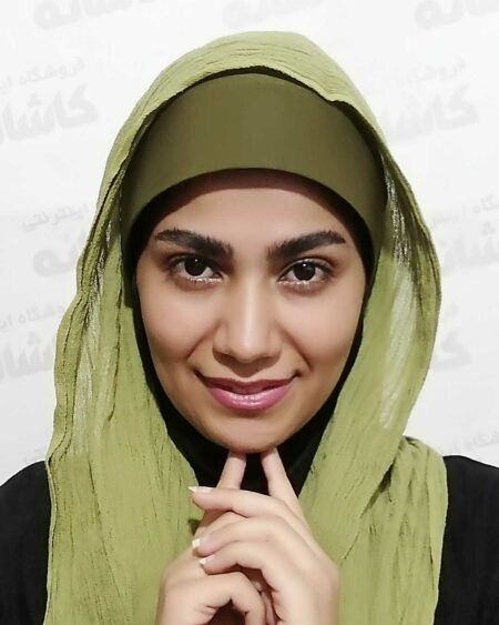 کلاه حجاب طلق دار سبز ارتشی