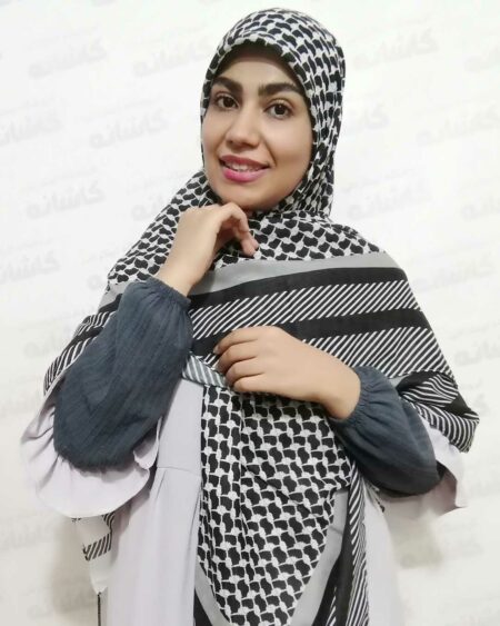 روسری چفیه ای مشکی