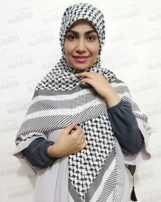 روسری چفیه ای سفید