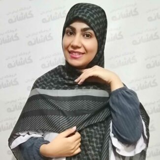روسری عربی خاکستری