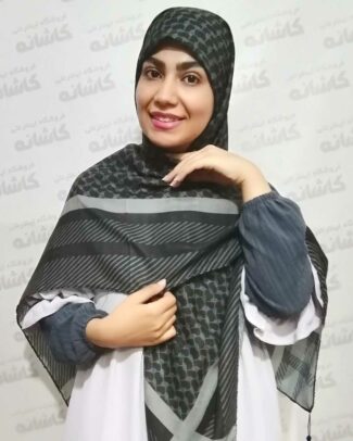روسری چفیه ای دودی