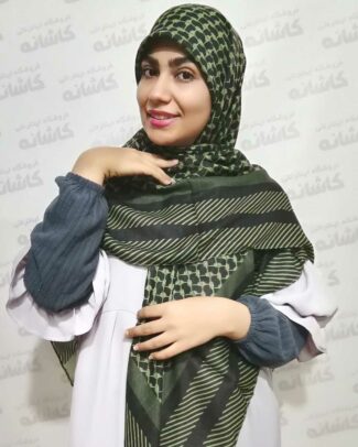 روسری چفیه ای سبز