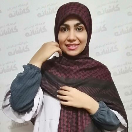 روسری عربی زرشکی