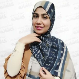 شال موهر سرمه ای لاکچری