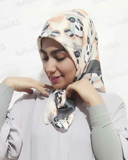 بی بی اسکارف طرح راکون کارتنی