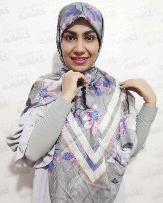روسری نخی طرح دار