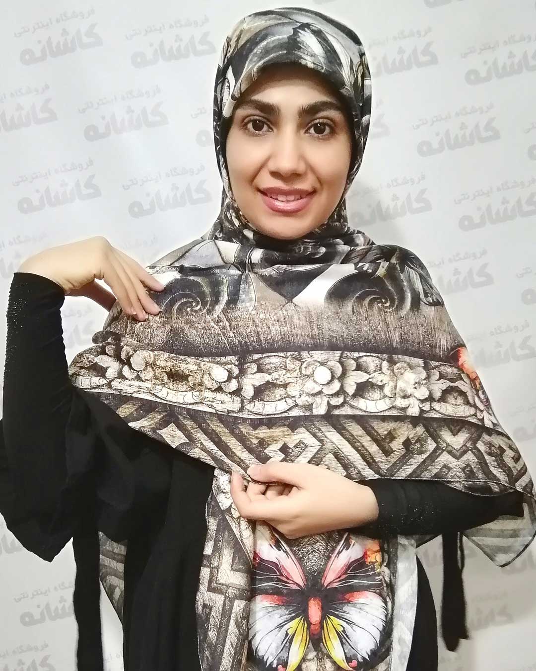 فروشگاه شال و روسری کاشانه | روسری پروانه لاکچری
