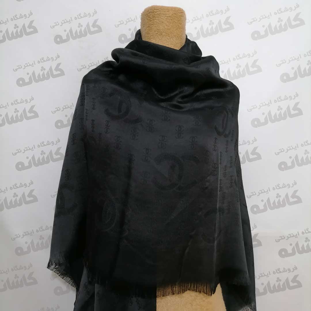 فروشگاه شال و روسری کاشانه | روسری ژاکارد مشکی