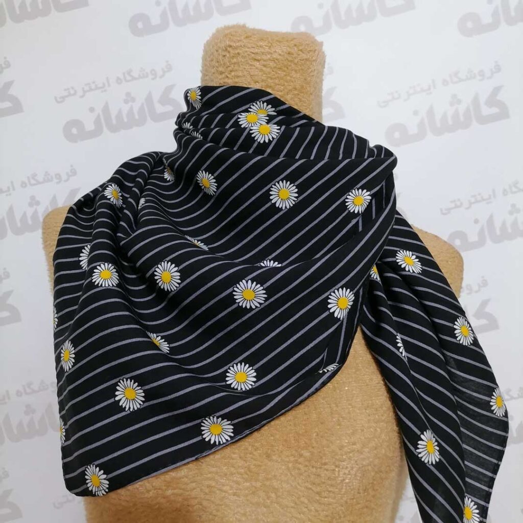 فروشگاه شال و روسری کاشانه | روسری دخترانه مجلسی مشکی
