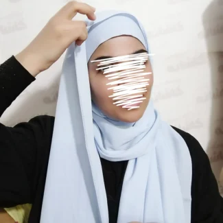 هدشال ساده آبی یخی