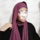 هدشال ساده بنفش مخملی