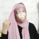 هدشال ساده صورتی کالباسی
