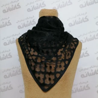 روسری توری دخترانه مشکی