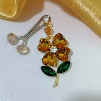 گیره روسری نگین کریستالی مجلسی