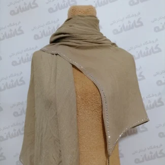 روسری نخی اسلپ نگینی کرم