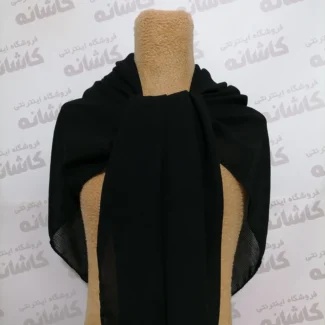 روسری کریشه ساده مشکی