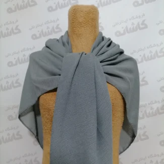 روسری کریشه ساده طوسی