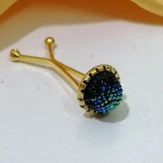 گیره دوشاخه تمشکی سبز