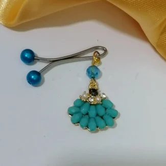 گیره روسری عروس فیروزه ای