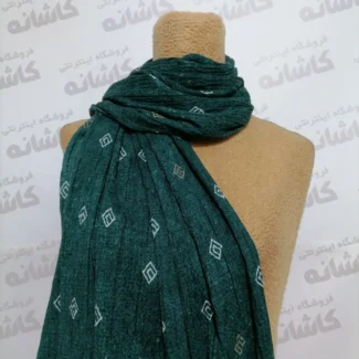 شال برشکا تابستانه سبز زمردی