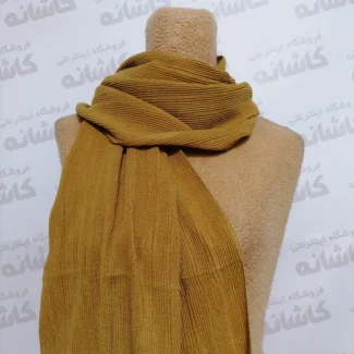 شال ساده برشکا وارداتی خردلی
