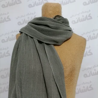 شال ساده برشکا وارداتی طوسی