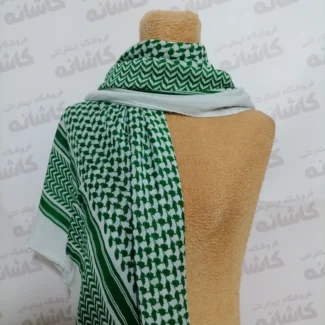 دستمال سر کردی سبز (چفیه فلسطینی)