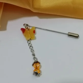 سوزن روسری وارداتی آویزدار طرح پروانه