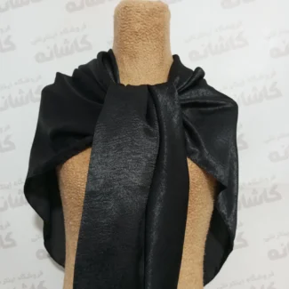 روسری ساتن کوپرا مشکی وارداتی