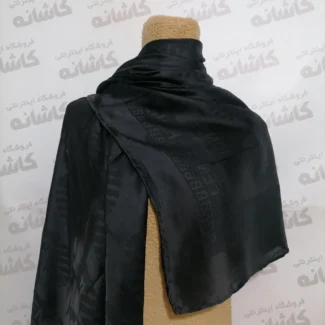 روسری ابریشم بامبو مشکی وارداتی